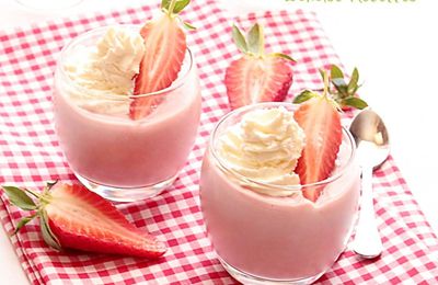 Crème fraise chocolat blanc