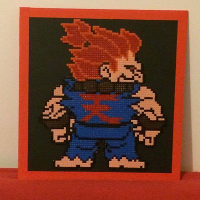 PIXEL ART STREET FIGHTER - AKUMA