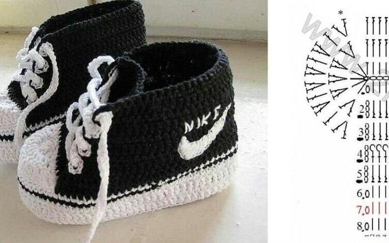 converse au crochet