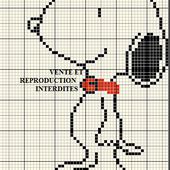 Grille gratuite point de croix : Snoopy 2 - Le blog de Isabelle