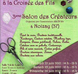 Rappel ce week-end salon de la broderie à Noizay (37)