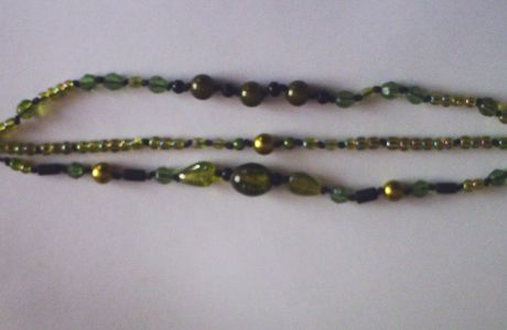 Bracelet trois rangs vert