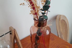 DIY - vase et fleurs séchées..