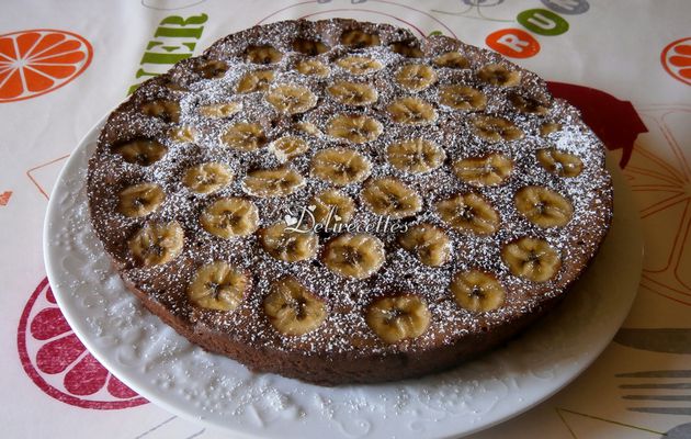 Gâteau chocobanane