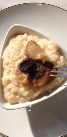 Risotto aux pleurottes, parmesan et truffes