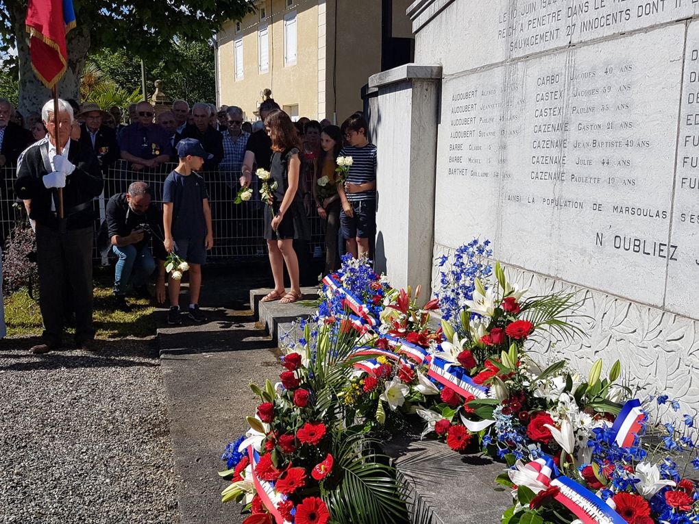 Marsoulas - commémoration du 10 juin 44