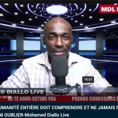 CE QUE L’HUMANITÉ ENTIÈRE DOIT COMPRENDRE ET NE JAMAIS PLUS NÉGLIGER NI OUBLIER-Mohamed Diallo Live - 18/11/2023.