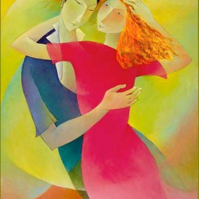 Amoureux par les grands peintres -  Françoise Collandre (1939)  Le tourbillon de la vie