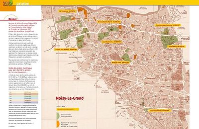 Les projets municipaux d'urbanisation à Noisy-le-Grand