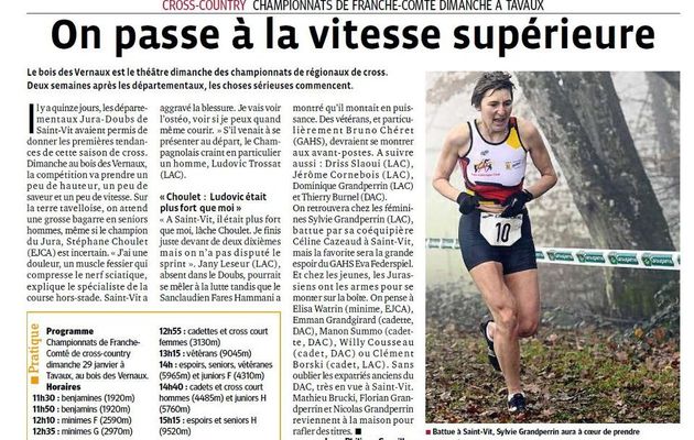 Régionaux de Cross : "On passe à la vitesse supérieure"