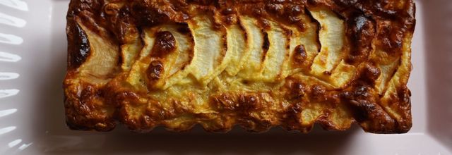 cake aux pommes et flocons d'avoine
