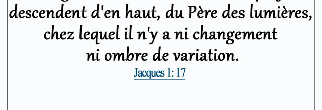 Jacques 1:17