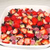 Crumble fruits rouges-rhubarbe