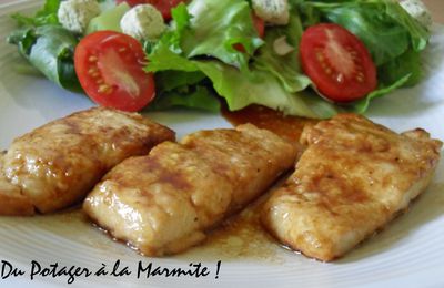 Bâtonnet de filet de fera au miel et piment de cayenne