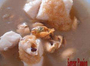 Soupe de poisson safranée express et sa rouille "maison"