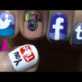 Social Network App Nail Art