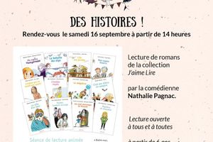 Envie d'écouter des histoires ? Retrouvez-nous le samedi 16 septembre...