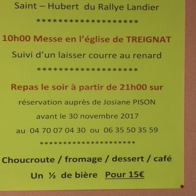 Saint Hubert du Rallye Landier