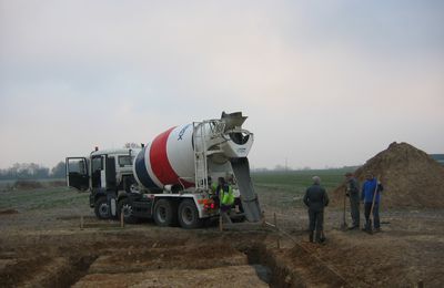 Premier camion de béton