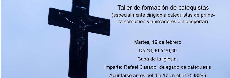 Taller de formación de catequistas: la señal de la cruz