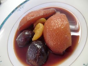 biscuits de Noël et fruit Cécile