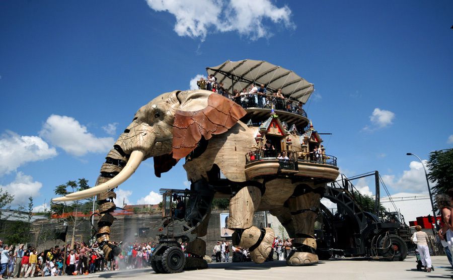 Eléphant de l'Ile de Nantes Royal de Luxe - Photos Thierry Weber Photographe La Baule Guérande