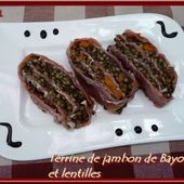 Terrine de jambon de Bayonne et lentilles - Oh, la gourmande..