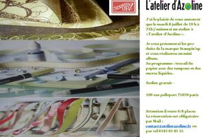 actualité des ateliers stampin'up