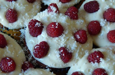 cupcake coco framboises