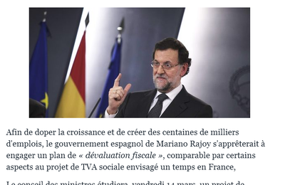 Reuters y Le Monde avisan que la “devaluación fiscal” que prepara Rajoy requerirá una subida de IVA