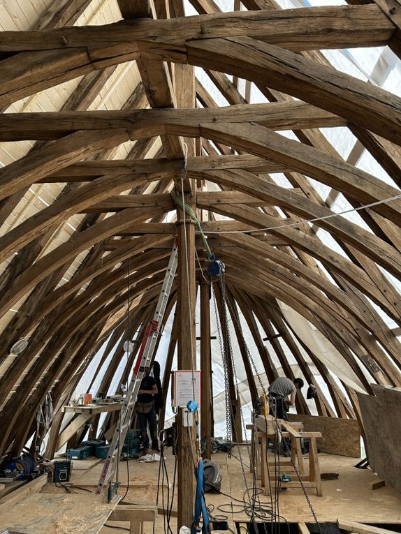 Quelques photographies prises à l'occasion d'une visite du chantier le 2 juin 2025.