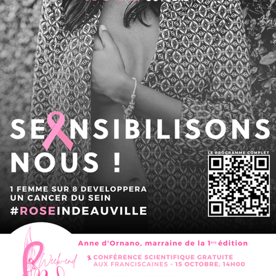#CANCER du sein #roseindeauville - 1ère édition week-end rose sur la Côte Fleurie - Samedi 15 octobre et dimanche 16 octobre 2022