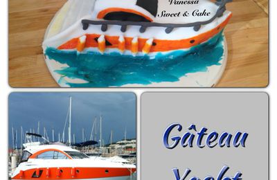 Gâteau bateau yacht 