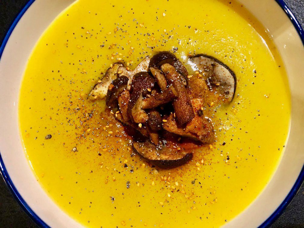 Soupe de Butternut et cèpes