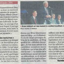 Article du Progres suite au meeting