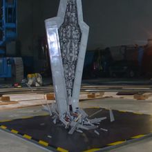 Un Destroyer de Star Wars en LEGO explose