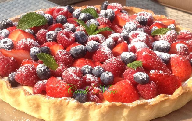 Tarte aux fruits rouges (pour 6 à 8 personnes)