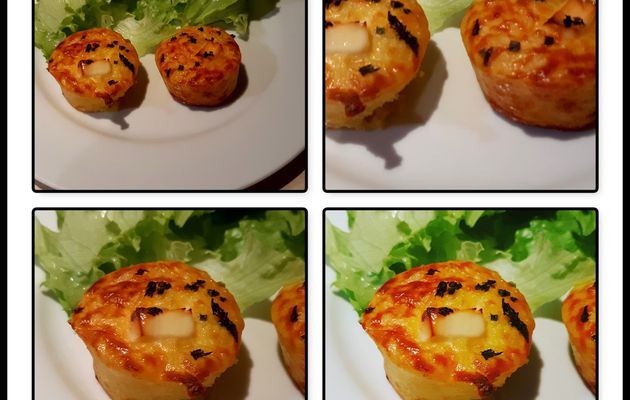 Muffin de pomme de terre cœur de fromage fondu