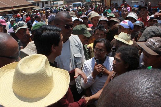 Vendredi 12 octobre 2012. Le Président Andry Rajoelina : première visite dans la Région Itasy (Soavinandriana, Analavory, Ampefy).