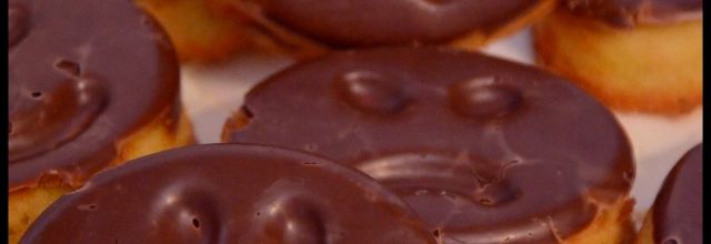 Tigrés en coque de chocolat (Flexipan de Demarle Sourire ou Smiley)