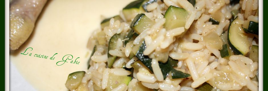 Riz aux courgettes