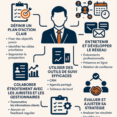 Comment le commercial d’un cabinet juridique et immobilier doit s’organiser ?