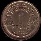 1 franc MORLON bronze-alu