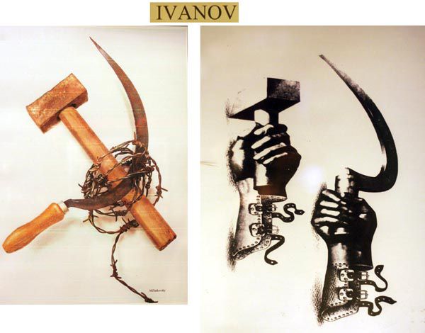 La faucille et le marteau, un symbole qui a inspiré les dessinateurs de presse