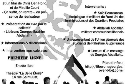 Samedi 15 décembre : autour du livre "Georges Ibrahim Abdallah"