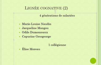 Lignée Cognative (2)