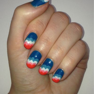 Tutoriel nail art nuages