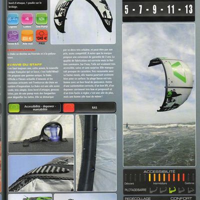 Kitesurf mag test la Duke :