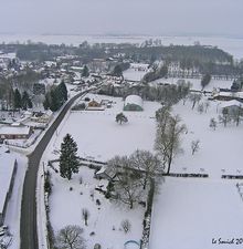 Le souich vu sous la neige par cerf-volant