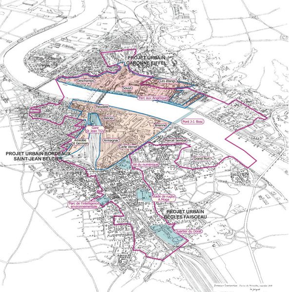  Décrypter avec RUE89Bordeaux, le projet Bordeaux-Euratlantique une des plus grandes opérations d’aménagements en France.